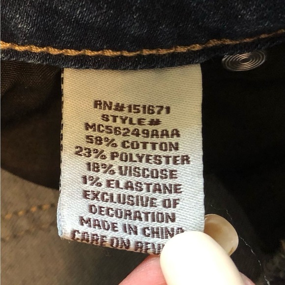 High Waisted Floral Embroidered Boho Festival Denim Jeans Women’s Size 6 Stretch - Picture 8 of 11